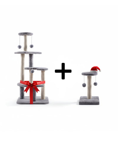 Curvy Cat Tree + Scratching Column