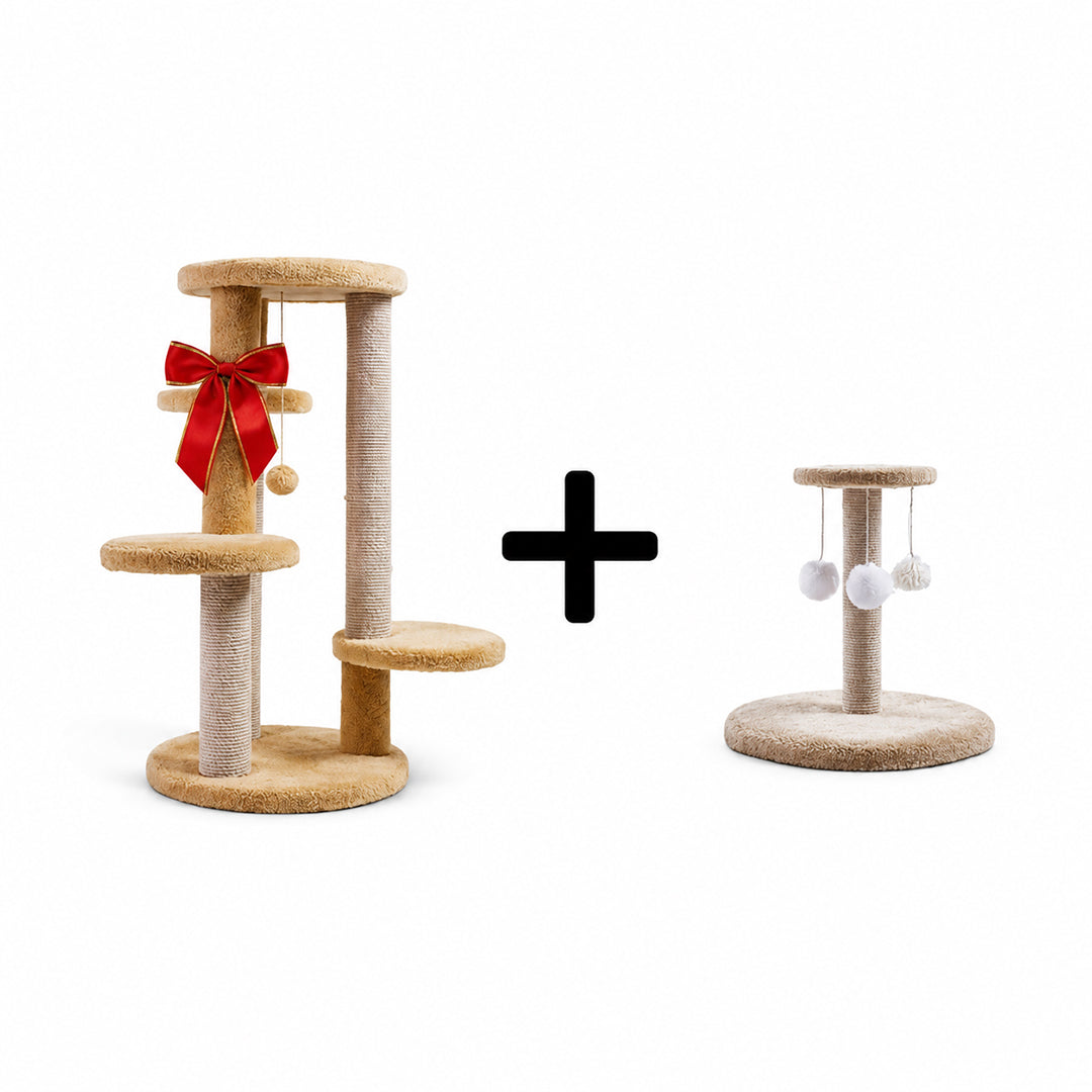 Rounded Cat Tree + Scratching Column