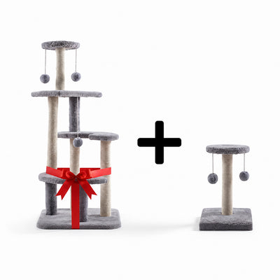 Curvy Cat Tree + Scratching Column